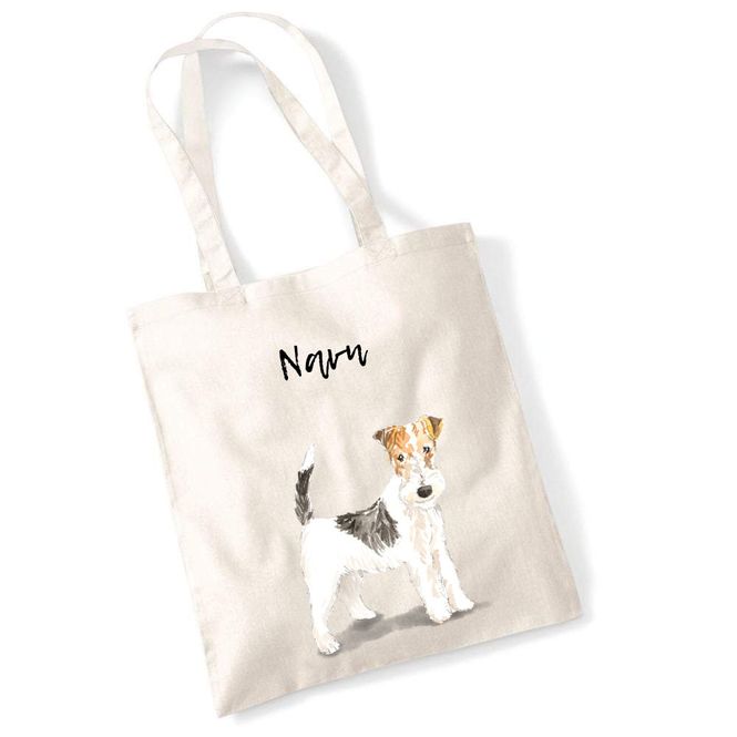 Hovedbilde Totebag Ruhåret fox terrier