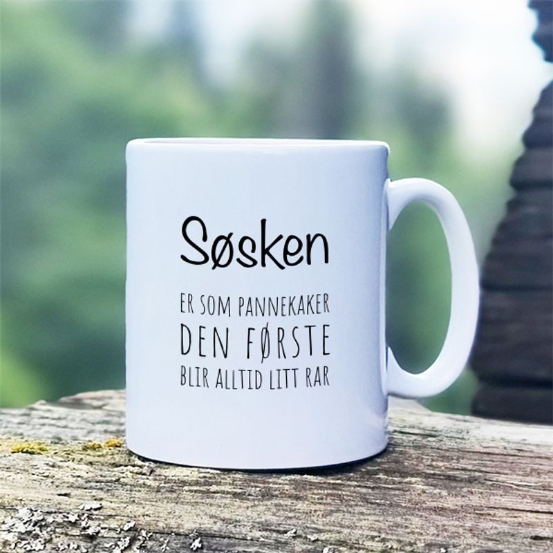 Kopp - Søsken er som pannekaker..