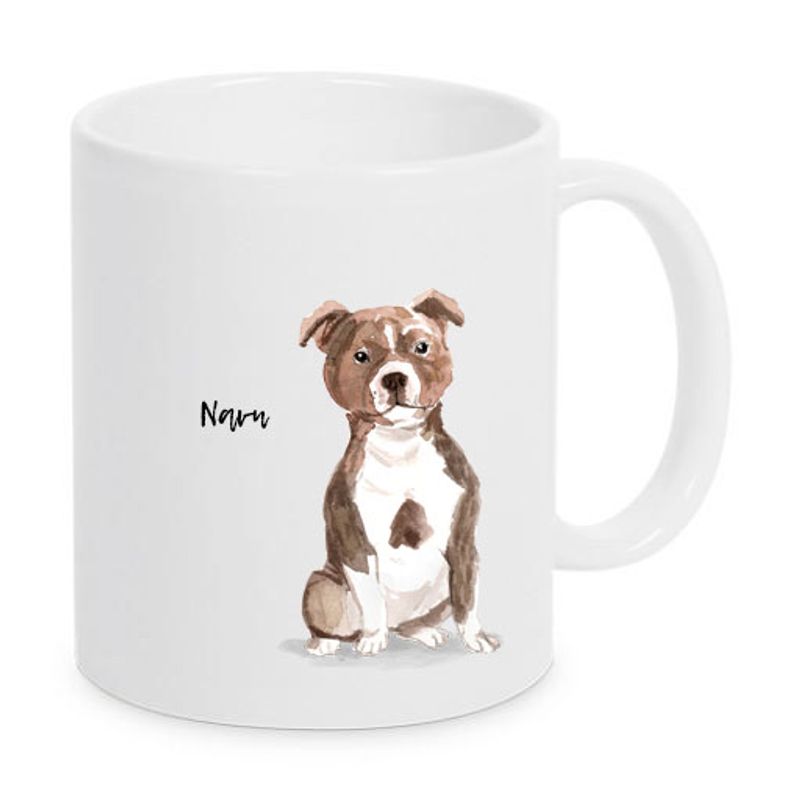 Staffordshire bull terrier brun