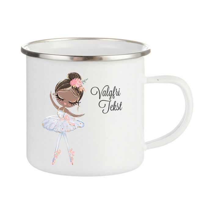 Hovedbilde Emaljekopp Ballerina Mørk