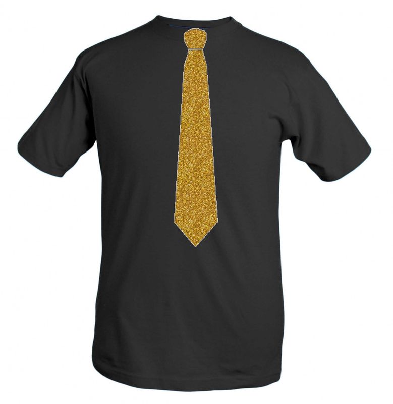 T-shirt med Slips